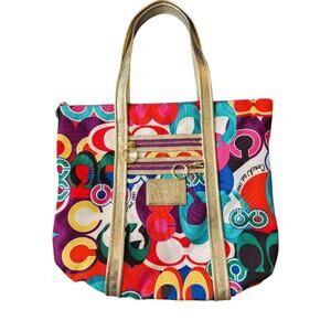 Authenticated Y2K Coach Poppy Tote Bag